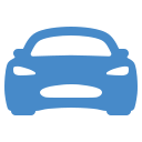 simple car icon checked with carfax